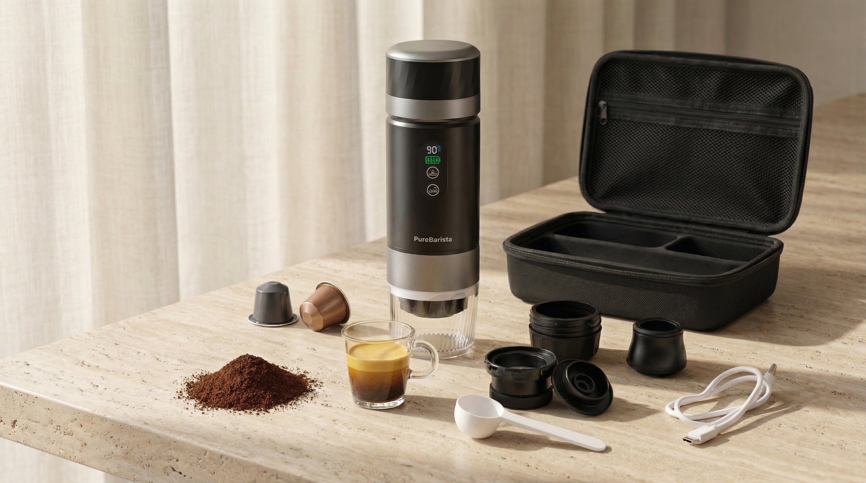 Nespresso napsules vs. ground coffee — Which Is best for your portable espresso machine? | PureBarista