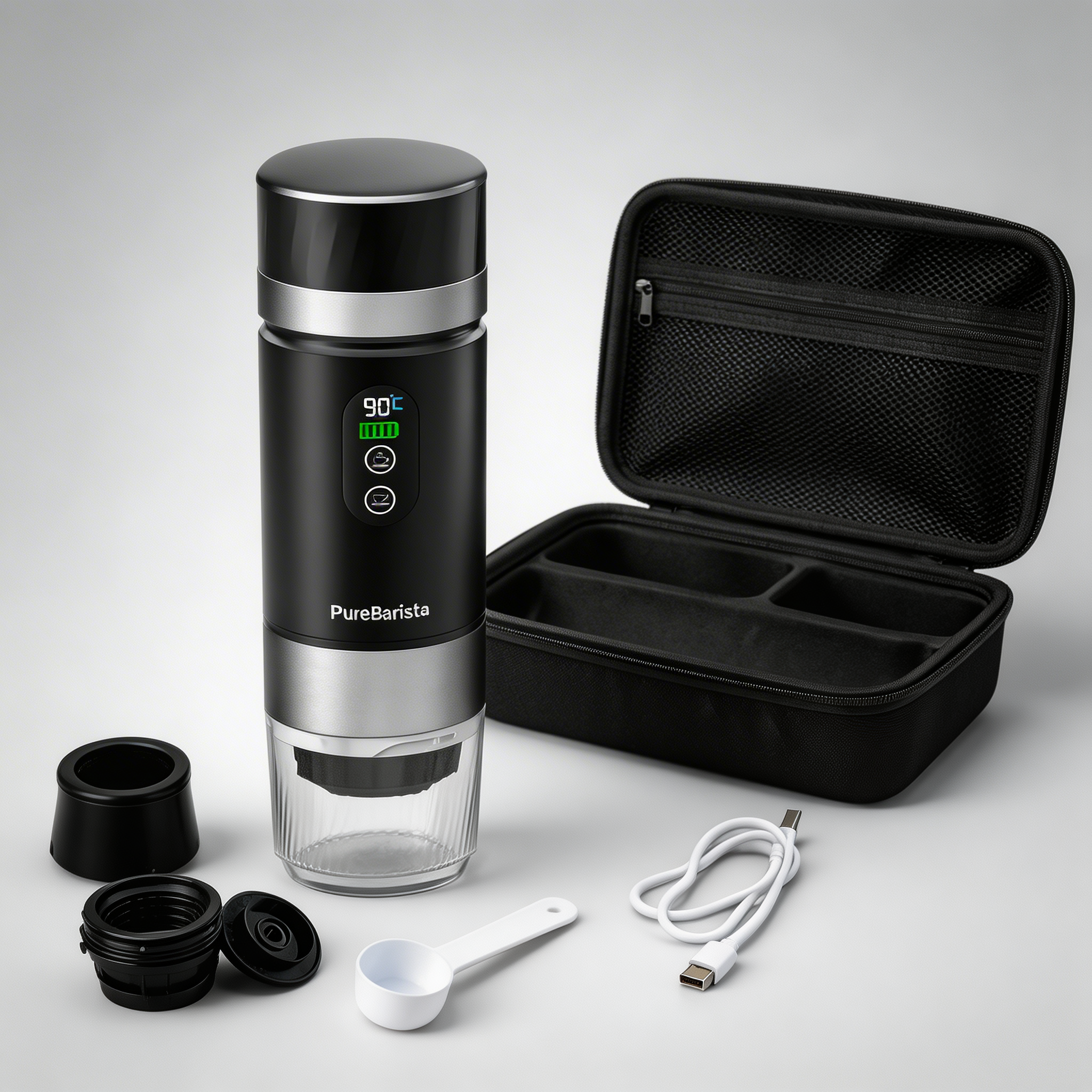PureBarista Travel Edition — Portable Espressomachine